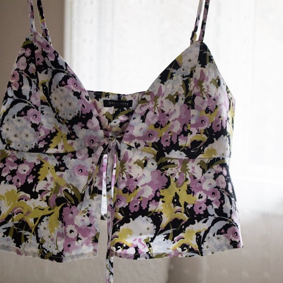 Floral Crop Top - Picture 2 of 5